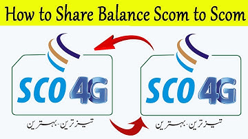 How to Share Balance Scom Sim to Scom Sim | How to Balance Share Scom to Scom