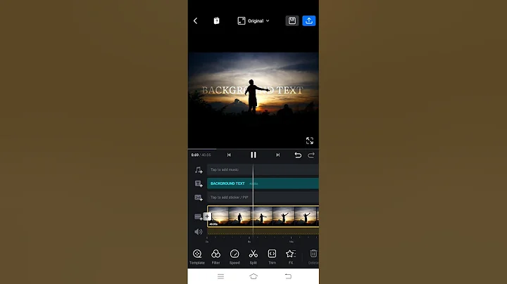 How To Text Behind The Object Tutorial In Vn Video Editor | Blending Tutorial #shorts