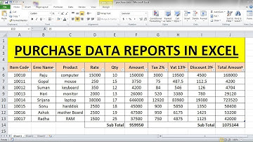 Most Useful  Ms Office Full Video . How to used Sales Data Reports, Bill invoices in Excel