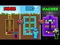 Minecraft NOOB vs. PRO vs HACKER: SECRET HOUSE in Minecraft!