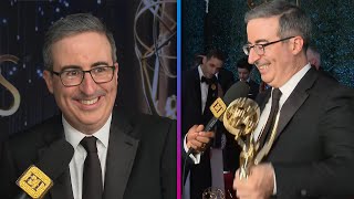 John Oliver REACTS to SIXTH Consecutive Emmy Award! (Exclusive)