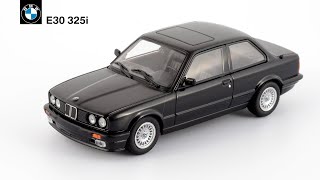 BMW E30 325i 1989 Schwarz • Minichamps Sondermodelle • Масштабные модели автомобилей 1980-х 1:43