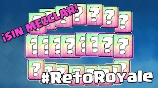 ¡Comunes, especiales y épicas! ¡¡¡SIN MEZCLAR!!! | #RetoRoyale | Clash Royale con TheAlvaro845 |