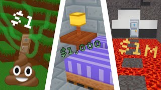 $1 VS $1,000 VS $1,000,000 SECRET BUNKER screenshot 3