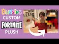 Custom fortnite stuffed animal unboxing  budsies burger boss plush