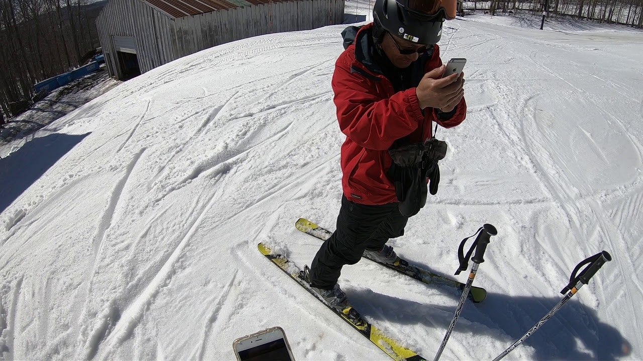 20180421@Okemo Harry ran Half Pipe  Run 5