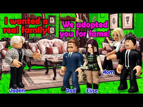 TEXT TO SPEECH ROBLOX 🍓 They Adopted Me For Fame But I Just Wanted A Real Family 🌻 B3LLA Story