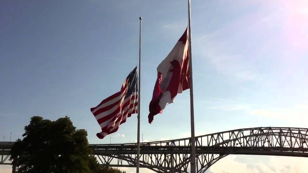 Flags half mast YouTube