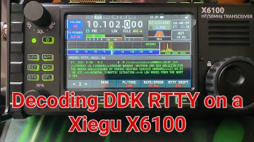 Decoding DDK RTTY on a Xiegu X6100