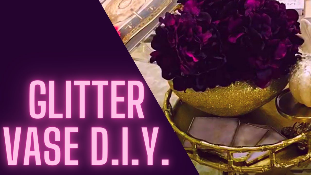 Glam💎 beautiful gold vase YouTube