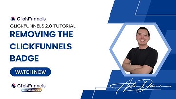 How To Remove The ClickFunnels Badge - ClickFunnels Tutorial