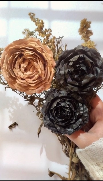 DIY black rose🖤🥀 - YouTube
