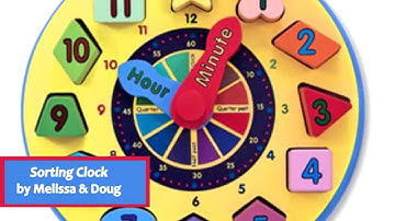 Wooden Sorting Clock by Melissa & Doug LCI-159