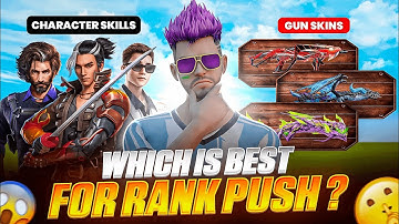 CHARACTER SKILL VS GUN SKIN WHICH IS BEST FOR RANK PUSH 💀?? - WHITE SPIRIT GAMING