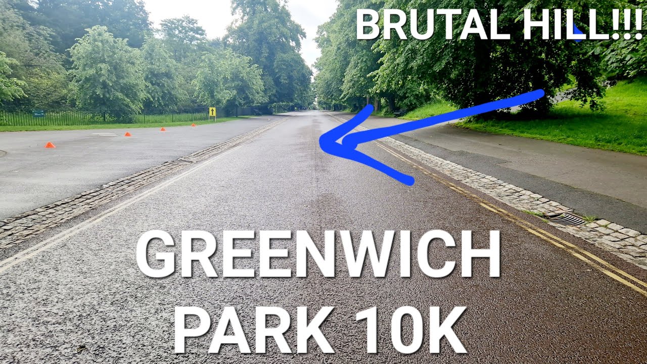 Brutal hill (3x!) at the Runthrough Greenwich Park 10k race!