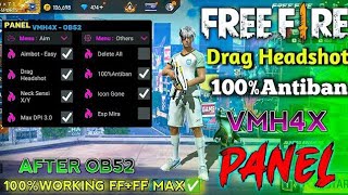 OB52 Free Fire Headshot VMHX PANEL🔥After OB52 Update🎯100%Rank Working Antiban Hack New Injector 2026