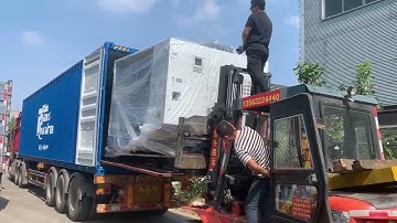 How to load VMC850 cnc machining center  into a container for delivery
