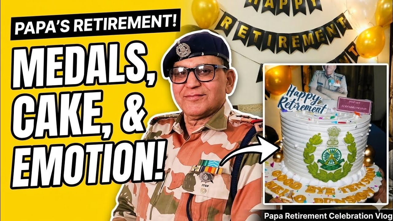 #vlog-74 Papa's Retirement Celebration 🎉🧿 Mix Emotion 😍#monupahadivlogs ...