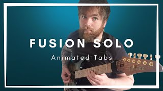 Modern Fusion Guitar Solo TABS | Ole Borud | Make a change | Lesson 1 Resimi