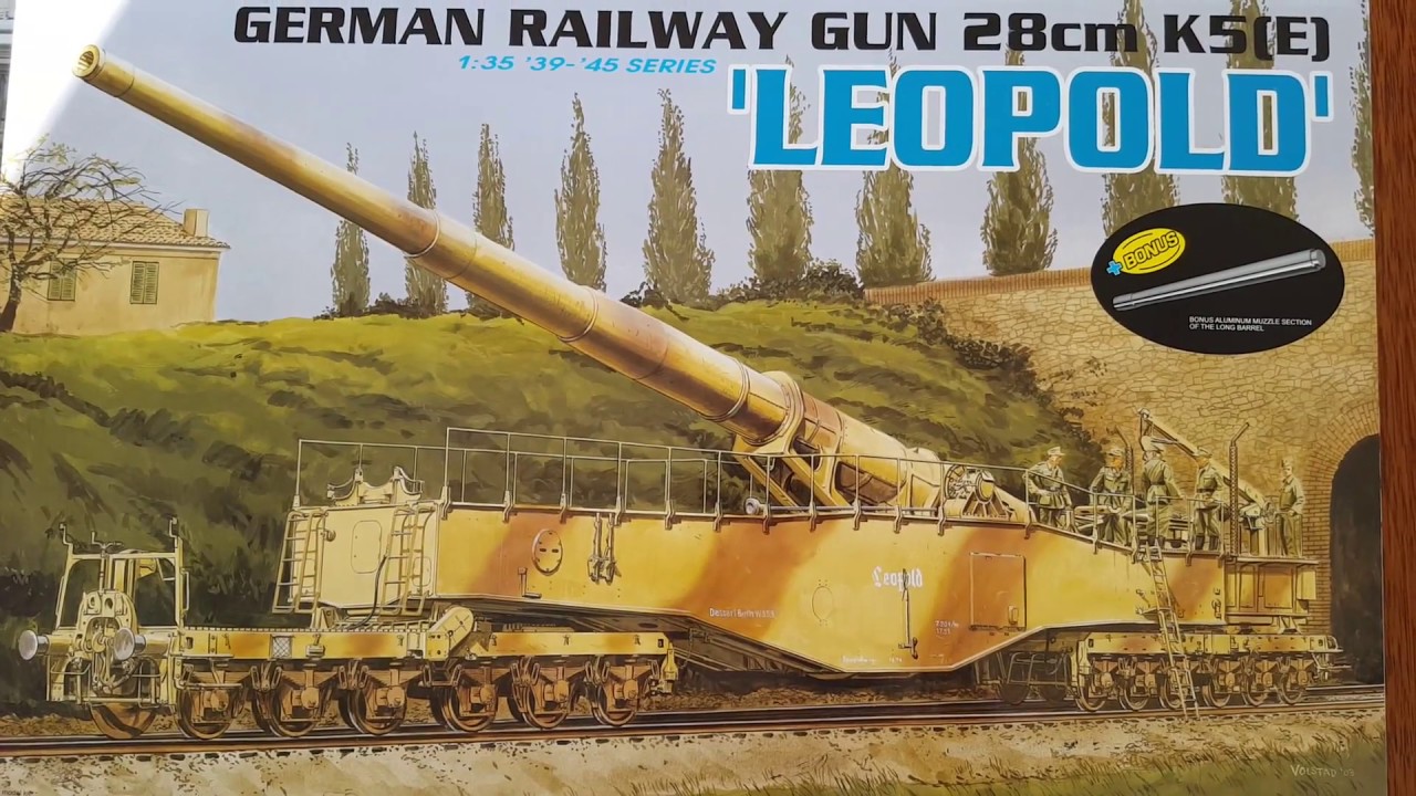 In box - model Dragon 6200 German Railway Gun 28cm Leopold - w