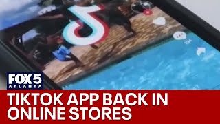 TikTok returns to app stores | FOX 5 News