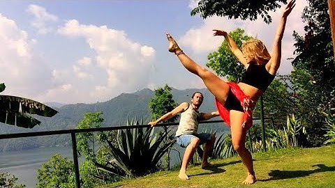 Bess & Gert Brazilian Zouk/Contemporary Improvisation to a beautiful Hindi/Bollywood song in Nepal