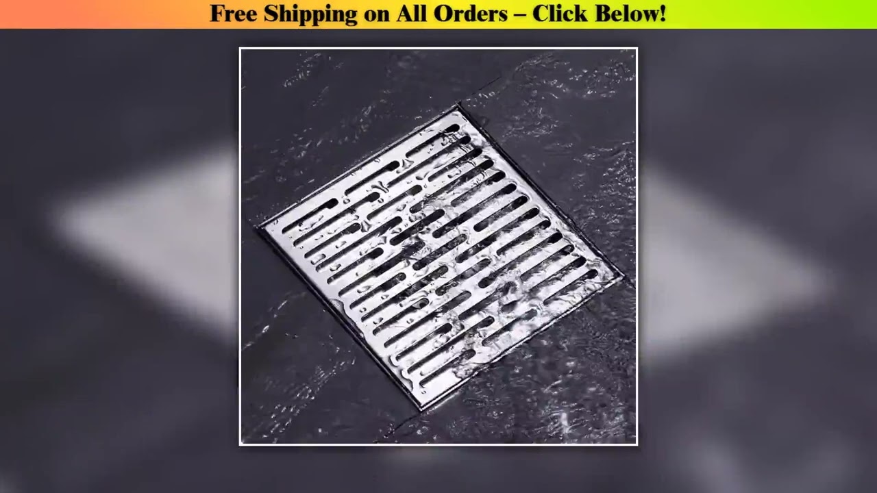 Outdoor Courtyard Drainage Floor Drain 304 Stainless Steel Large-diameter and Large Displacement