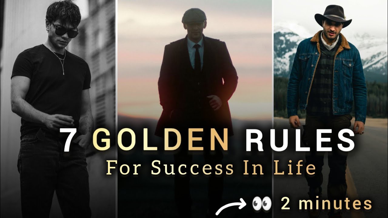 7 Golden Rules for Success in life - YouTube