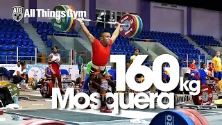 Luis Mosquera 160 Clean & Jerk Almaty 2014 World Championships Training Hall