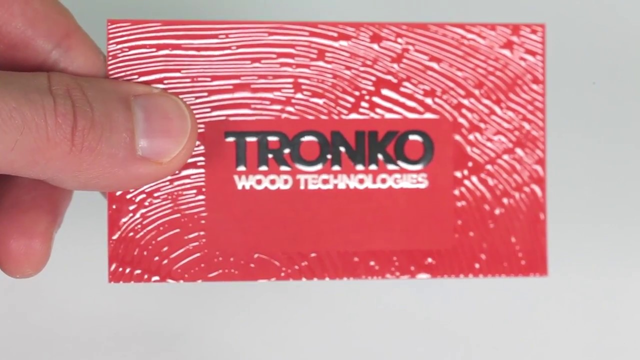 Suede Business Cards with Raised Spot UV