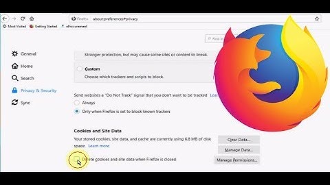 Automatically Delete Cookies And site data on Firefox (When Browser Is Closed)