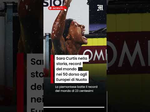 Video Sara Curtis nella storia, record del mondo nei 50 dorso agli Europei di Nuoto