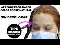 APRENDE HACER FÁCIL COLOR COBRE NATURAL. SIN DECOLORAR