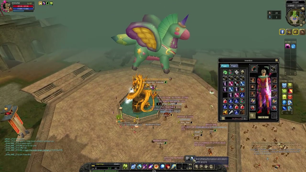 SRO'DA BALONU İLK KEZ 6. SEVİYEYE YÜKSELTTİK! (MS VERDİ) Silkroad Balonu 6. Max Seviyeye Çıkarttık!