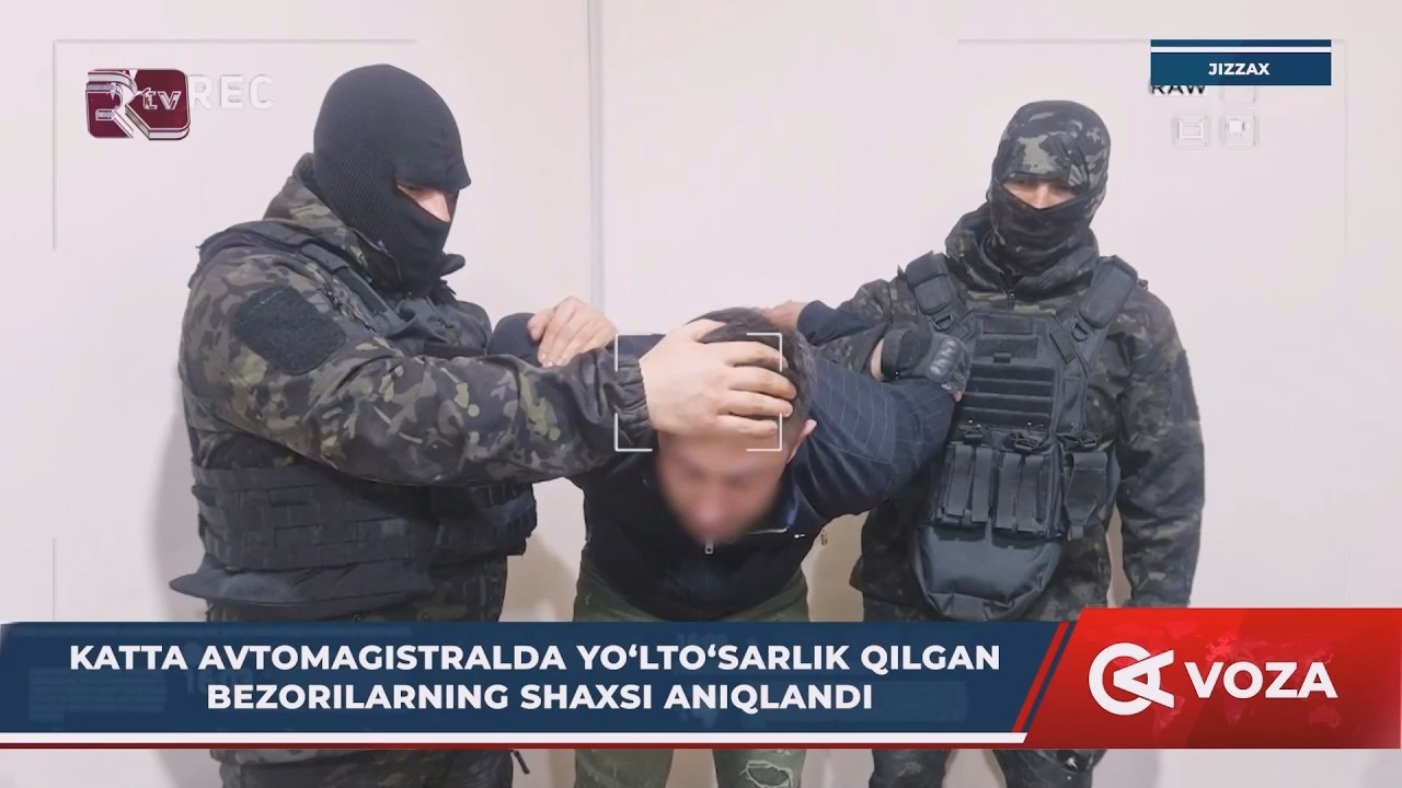 Katta avtomagistralda yoʻltoʻsarlik qilgan bezorilarning shaxsi aniqlandi (Jizzax)