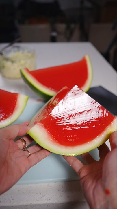 Chinese Mom makes jelly watermelon to treat her kids, is this real?  #chinesefood