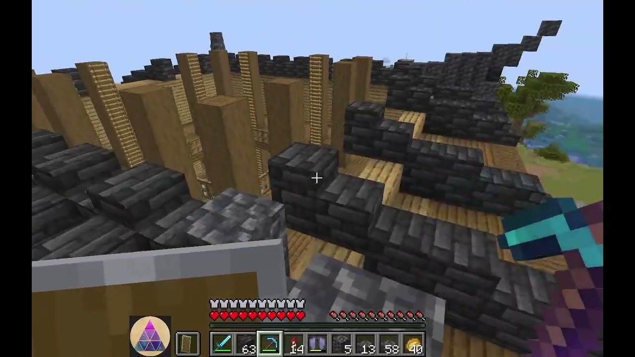 MINECRAFT SIN MODS AVANZANDO EN LA CONTRUCCION, ME OLVIDE DE PRENDER EL MICRO JAJA LO SIENTO T-T