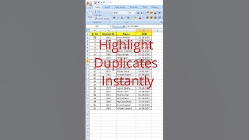 How to Highlight Duplicates in Excel Instantly #excel #shorts