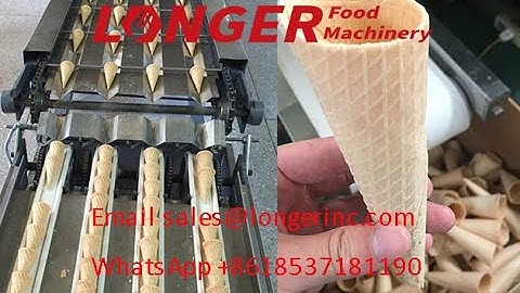 Video of Automatic Ice Cream Cones Making Machine|Sugar Cones Baking Plant