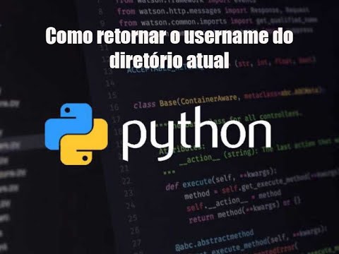 Como retornar o username do diretório atual em Python