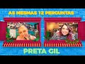 PRETA GIL responde AS MESMAS 12 PERGUNTAS sobre a sua vida durante a pandemia!