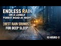 Deep Sleep in a Rainy Forest Night 🌧️ Peaceful Road Rain & Soft Thunder Sounds