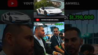 Bidding on an ultra rare Lamborghini Centenario Roadster | Full video on @Ahmed.Amwell 's channel