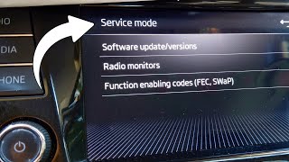 Skoda Swing MEN2 (MIB2 Entry) hidden service menu screenshot 1