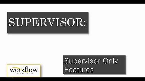Supervisor Only