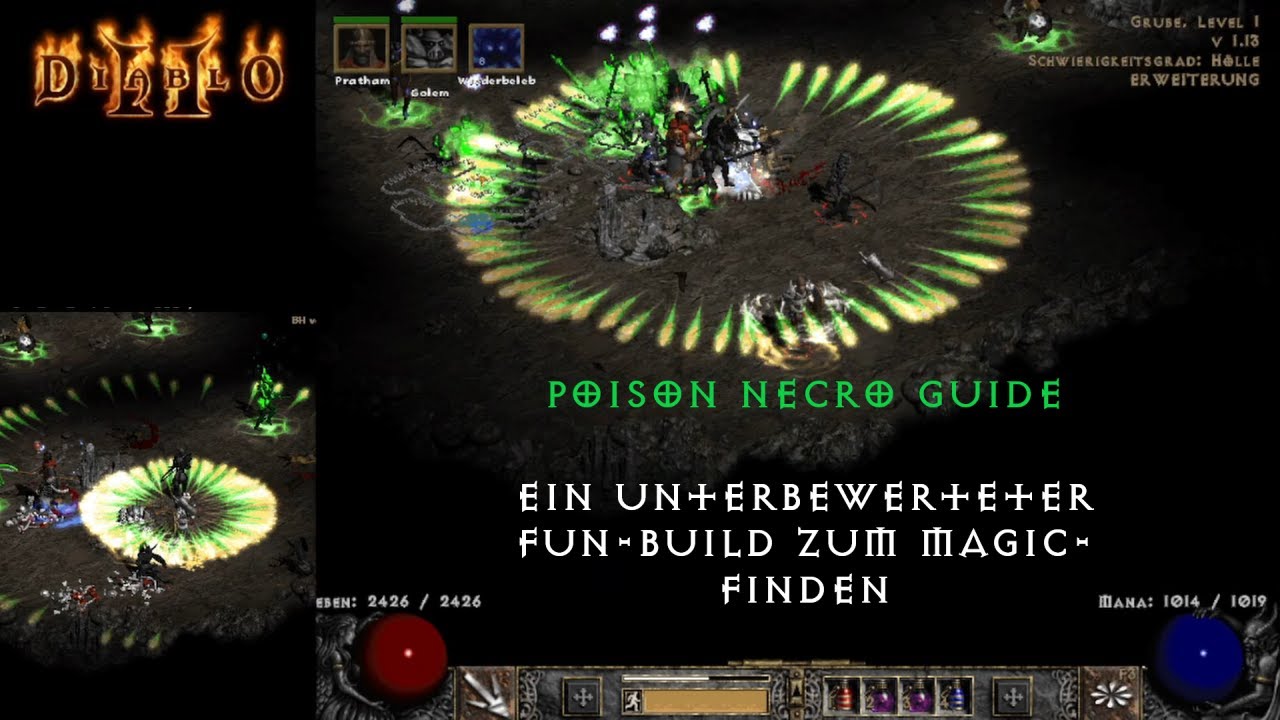 Diablo 2 - Charakter Guide - Poison Necro - ein Fun-Build zum Magic-finden