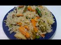 Vegetable pulao in cookerto c usha