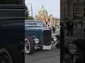 custom 1932 Ford hot rod coupe cruising Northwest Deuce Days car show field Canadian Parliament