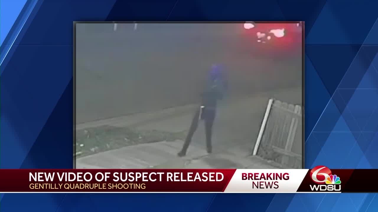 New Orleans police release jarring video of suspect sought in Gentilly ...