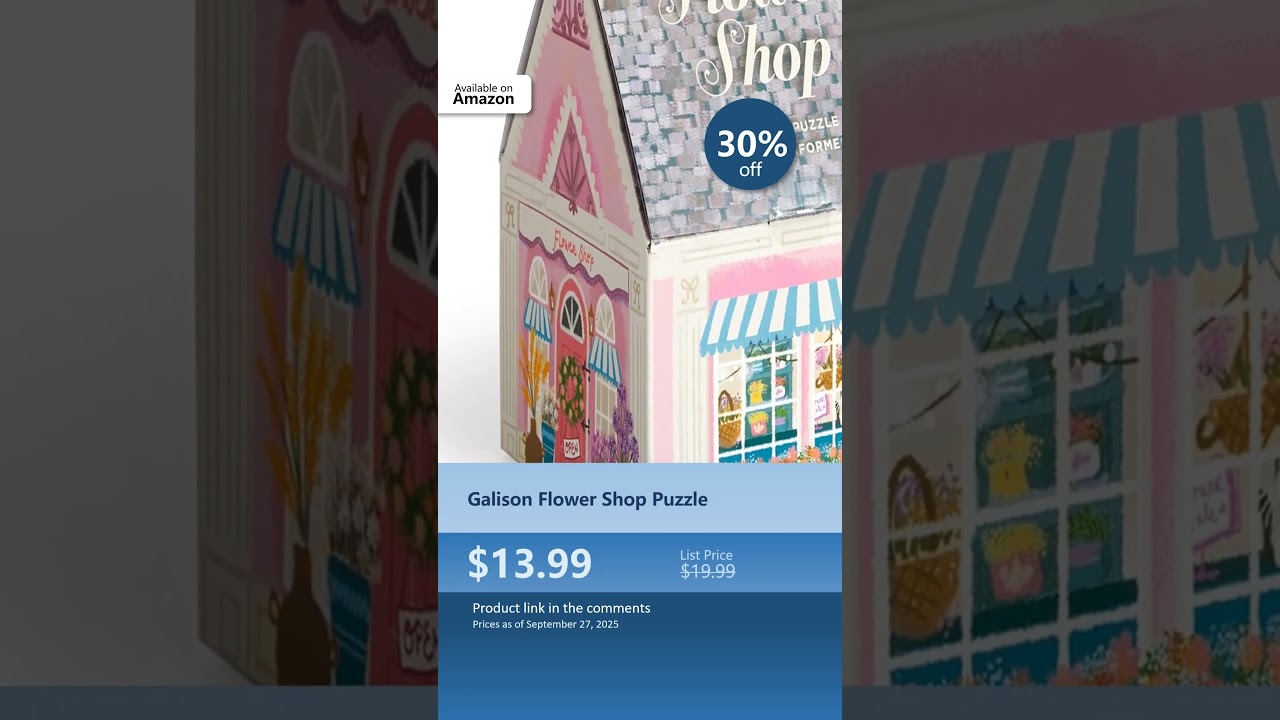 Galison Flower Shop Puzzle